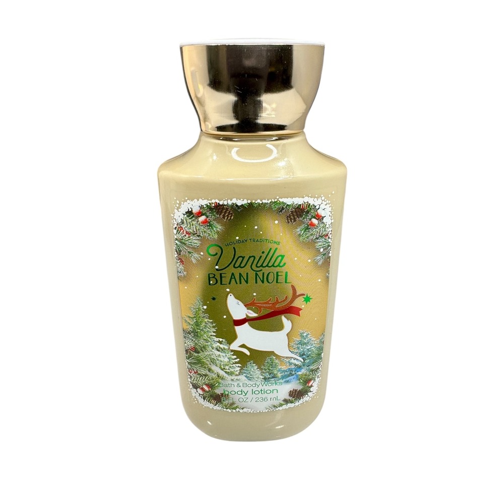 Bath & Body Works Vanilla Bean Noel Body Lotion Holiday Traditions 8 oz‎